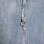 Rails  Mel Chambray Raw Hem Long Sleeve Denim Short Dress Tencel Photo 5