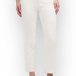 Madewell Curvy Kick Out Crop Jeans Women's T28 White Mid Rise Cotton 5 Pocket Photo 12