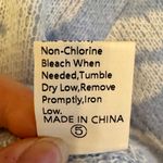 SheIn Women's Blue Medium Zebra Print Long Sleeve Sweater Photo 4