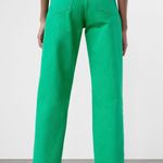 ZARA Wide Leg Green Jeans Photo 0