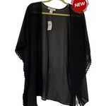 Motherhood Maternity  Black Sheer Cover-Up Cardigan Women One Size NWT | 57-5 Photo 0
