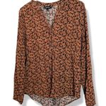 Well Worn Women’s Size L Floral Print Long Sleeve Blouse by | Fall Floral Pattern Photo 1