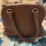 Elegant Brown Leather Handbag Photo 1
