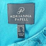 Adrianna Papell Cap Sleeves Front Back Lace Panel Exposed Back Zipper Dress 14 Photo 2