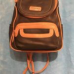 St. John ST JOHNS BACKPACK-PURSE MINI/ Black & BROWN TRIM WITH 10 POCKETS Photo 1