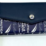 Nautica navy blue logo snap wallet Photo 11