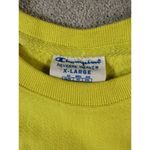 Champion Women's Neon Yellow  Long‎ Sleeve Sweatshirt  XL Reverse Weave Photo 3