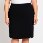 Ann Taylor 00s  Vintage Black Knee Length Pencil Skirt Photo 0