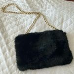 Black Faux Fur Crossbody Purse Photo 0