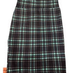 LuLaRoe  Teal Black Plaid Pencil Cassie Skirt EUC Size Med #4055 Photo 0