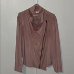 MOTE Drape Moto Jacket Dusty Pink Microsuede Women’s XL Extra Large Photo 2