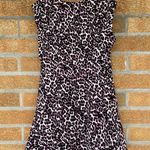 Rebecca Taylor  Lynx-Print Flared V-Neck Dress 12 Photo 8