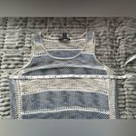 Elegant dressy Knit Tank Top🌷 Blue Size M Photo 4