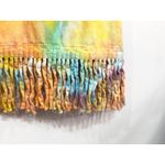 Las Olas  Large Dress Handmade Tie Dye Fringe Hem Short Sleeve‎ Shift Knee249 Photo 10