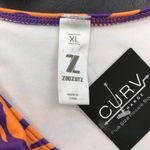 Zoozatz  Orange and Purple Zebra Print Tank Top - size XL Photo 3