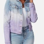 Anne Klein NWT  Womens Purple Ombre Lightweight Denim Jacket Photo 0