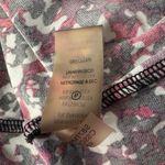 Calvin Klein  Medium Top Abstract Long Sleeves Keyhole V-Neck Stretch Round Neck Photo 8