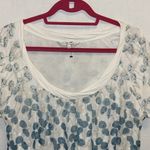 ROCHA JOHN ROCHA BRAND BLUE AND WHITE FLORAL DESIGN LINED WITH BALLOON HEM Size M Photo 4