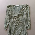 Mango  Floral Crinkle Long Sleeve A-Line Dress Photo 7