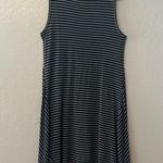 Style & Co a-line black and gray striped swing sleeveless dress size medium Photo 10