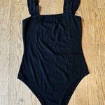 Petal and Pup NWOT!  Black Bodysuit With Ruffle Straps Size S Photo 0