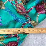 Victoria's Secret Vintage  Silk Robe Small Green Tassel Chain Print 90s Loungewear Photo 6