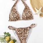 Romwe cheetah halter bikini set Photo 2