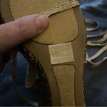 Zigi New York Cork Gladiator Strappy Tie Up Wedge Sandals gold Sz 10 Photo 3