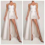 Alexia Maria Silk Faille Convertible Skirt Size 2 NWT White Photo 1