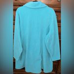 Denim & Co. Fleece Zip Front Long Sleeve Jacket 28” P2P Blue Size 3X Photo 1