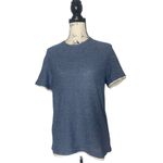 Zara Women’s Blue Heather Short Sleeve Layered T Photo 1