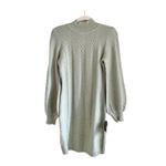 Lulus  Thankful Thoughts Sage Green Cable Knit Sweater Dress XL NWT Photo 5