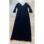 TERI JON RICKIE FREEMAN‎ Women's Navy Blue Velvet Party Dress Gown Large Photo 5