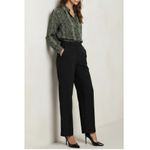 FAVORITE DAUGHTER The Take Me Seriously Long Sleeve Satin Top, Serpiente, Small Black Photo 5