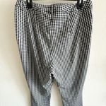 Maeve Anthropologie Gingham Slim Ankle Pants Black White Size 14 Photo 7