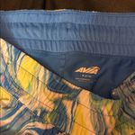 Avia  Women's Athletic Shorts - Blue, Yellow, Pink Swirl Photo 1