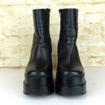 Steve Madden Cobra Platform Heel Boots Chunky Black Leather Women 8M Y2K Goth Photo 6