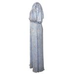 Sachin + Babi Sachin‎ & Babi Blue Floral One-Shoulder Puff Sleeve Maxi Dress – Size 10 NWOT Photo 3