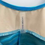 Lands' End One Piece Swimsuit Womens 18 Blue Tie Dye Nylon Skort Padded Cups Photo 4
