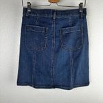 J Crew Factory Women's Button Front Denim Skirt Knee Length Blue Size 4 Photo 1