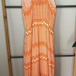 Bobeau  orange trimmed maxi dress with pockets size XS Photo 2