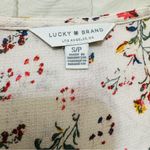 Lucky Brand Women Peasant Floral Buttondown Smocked Waist Midi Lined Dress Sz S Photo 10