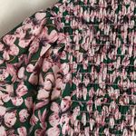 Lulus Floral Forever Green and Pink Floral Print Smocked Skater Dress Photo 6