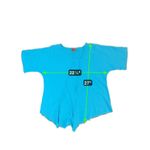 Oh My Gauze Turquoise Cotton Tunic Fringe Asymmetrical Lagenlook Artsy Boho OS Blue Size undefined Photo 4