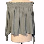 Free People Free People Lexington Tee Green Stripe Medium #OB506227 Photo 1