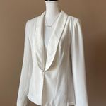 Forever 21 | White Sheer Panel Blazer Jacket Sz L Photo 1