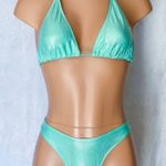 Boutique Mint & Silver, Snakeskin, Bikini Set Photo 0