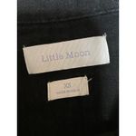 Little Moon Women's Black Gauze Long Sleeve Collar Button Down Shirt Top Size XS Photo 3