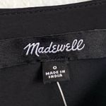 Madewell NWT Ruched Straight-Leg Crop Jumpsuit in Black Photo 10