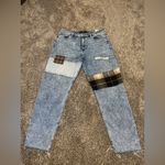 Hollister  Blue Patchwork Boyfriend Jeans Photo 4